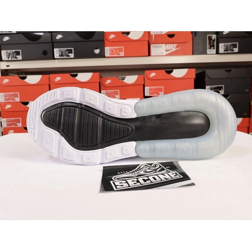 Nike Air Max 270 White Black Mens Running Shoes AH8050-100 Sneaker SIZE 11